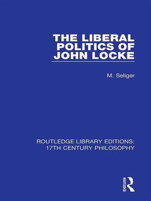 cover image of The Liberal Politics of John Locke